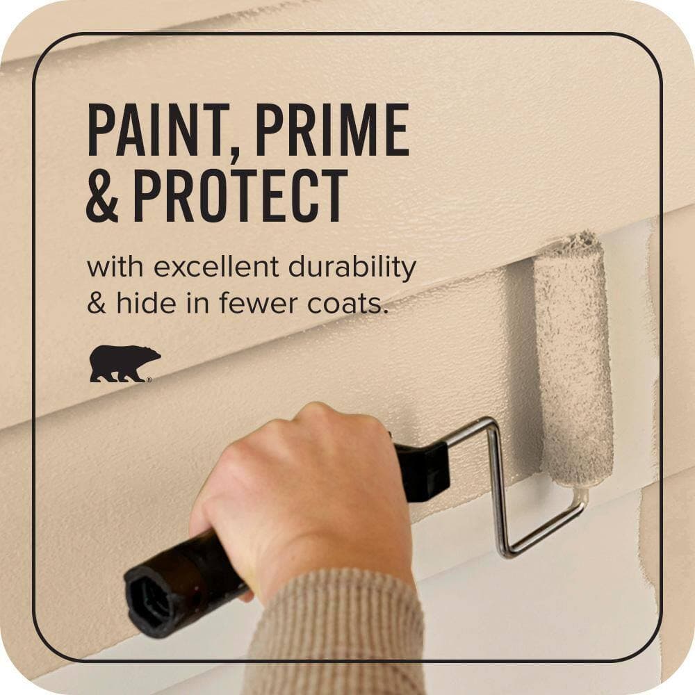 BEHR ULTRA 1 qt. #N280-3 Louvre Satin Enamel Exterior Paint & Primer (3)