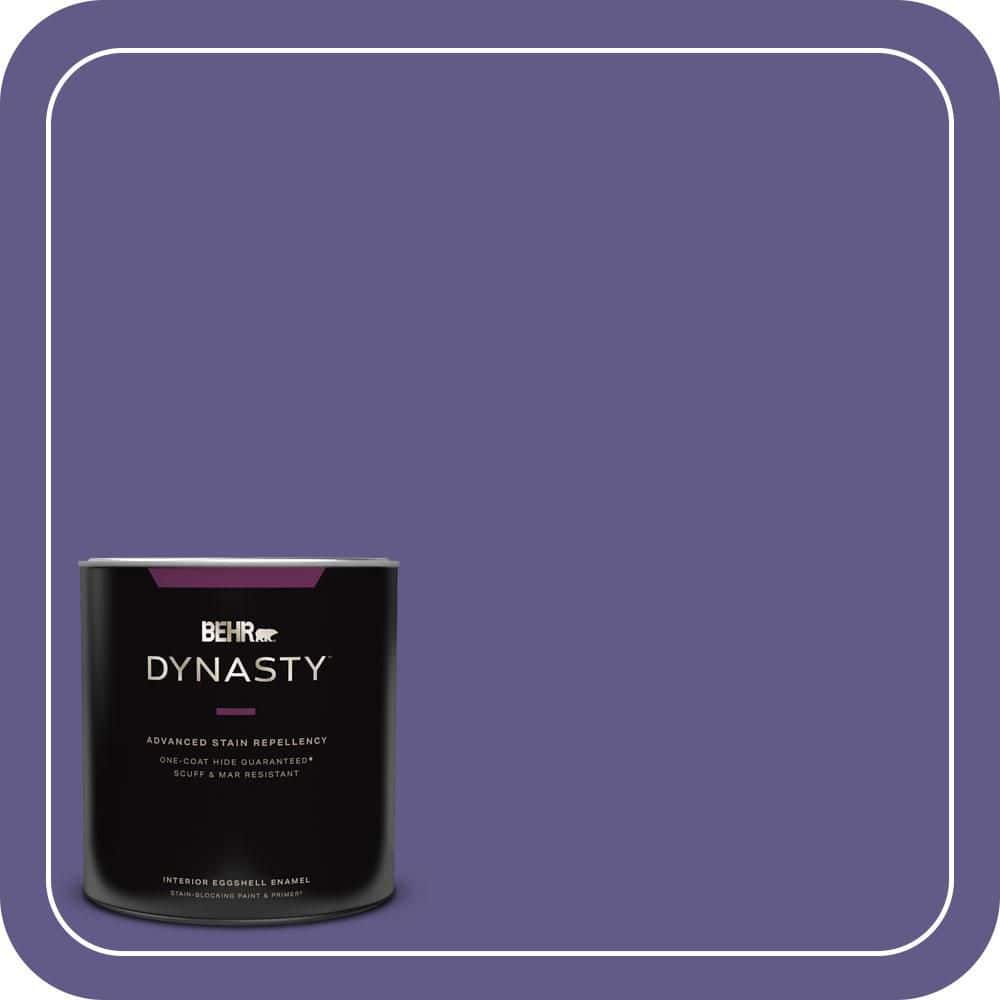 BEHR DYNASTY 1 qt. #S-G-640 Purple Balloon Eggshell Enamel Interior Stain-Blocking Paint and Primer