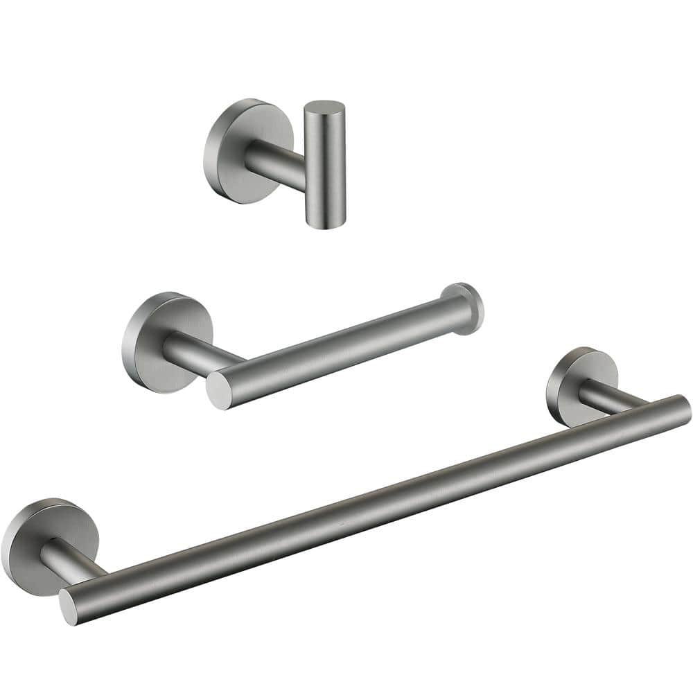 ATKING Bath Hardware Set with 2 Towel Bars/Rack Towel/Robe Hook Hand Towel Holder Toilet Paper Holder