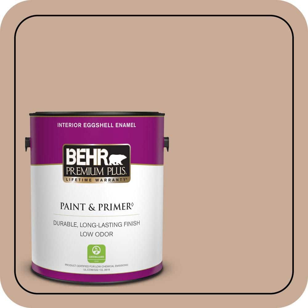 BEHR PREMIUM PLUS 1 gal. #S220-3 Sanderling Eggshell Enamel Low Odor Interior Paint & Primer