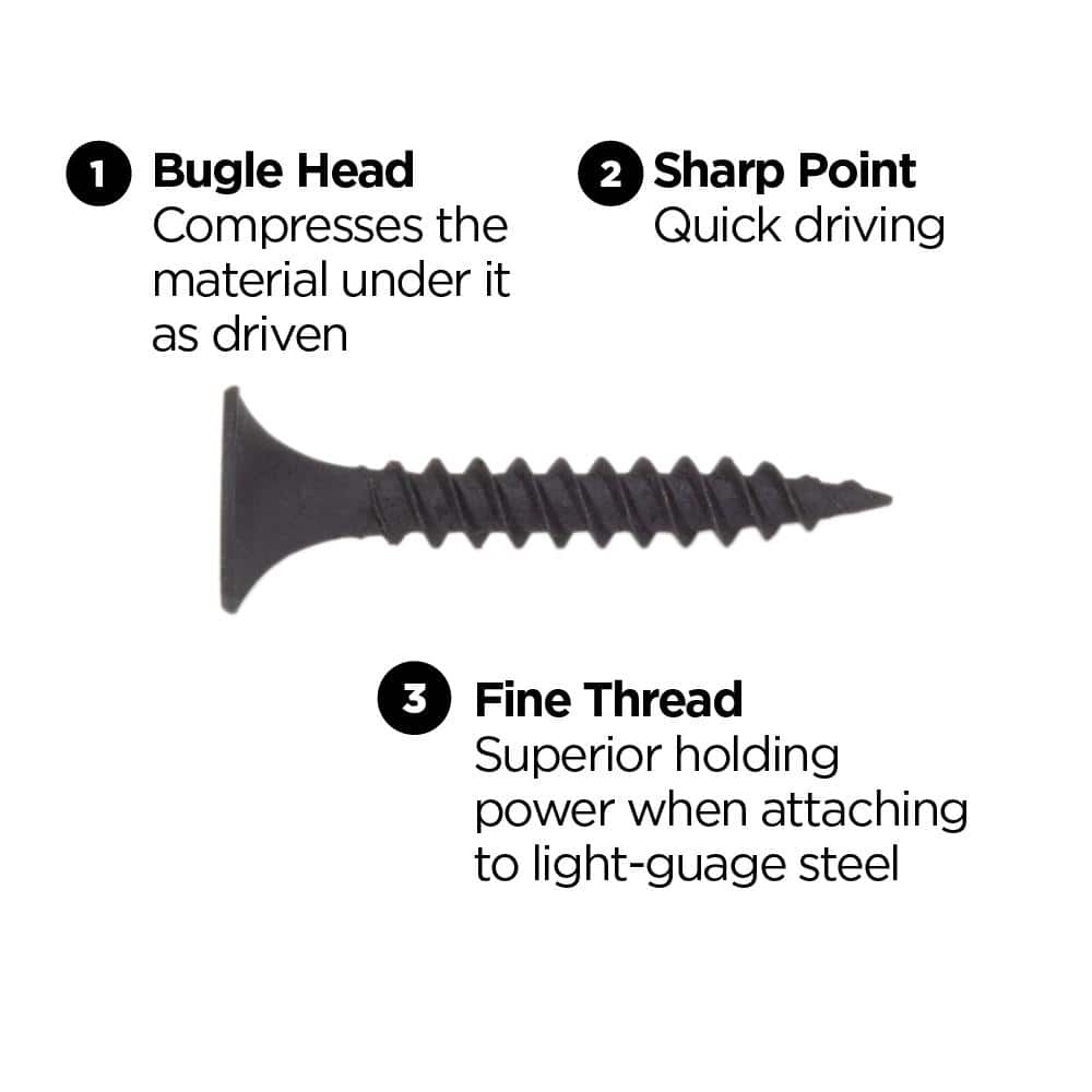PRO-FIT #7 x 2 in. #2 Phillips Bugle Head Fine Thread Drywall Screws 5 lbs. (830-Pack) (2)