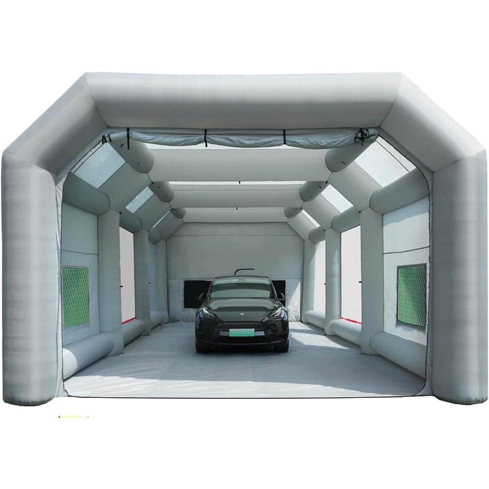 WRIGHTMASTER 39 ft. x 20 ft. x 13 ft. Portable Inflatable Paint Booth with 2-Blowers and Air Filter System (1)