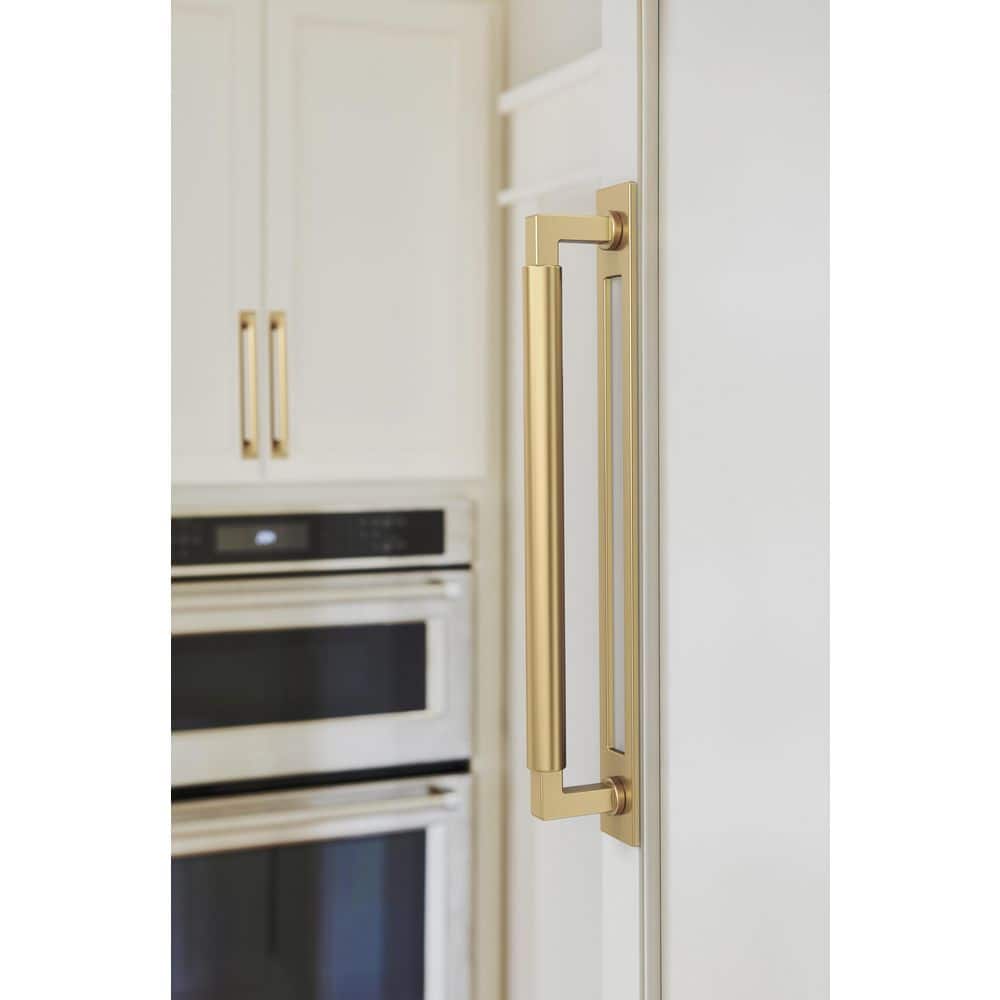 Amerock Medora 12 in. (305mm) Center-to-Center Rectangle Champagne Bronze Pull Cabinet Backplate (2)