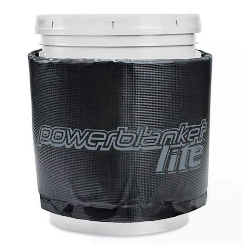 Powerblanket Insulated 5-Gal. Band-Style Bucket Heater - Pail Heater, Fixed Temp 145°F, Freeze Protection, Process Heating
