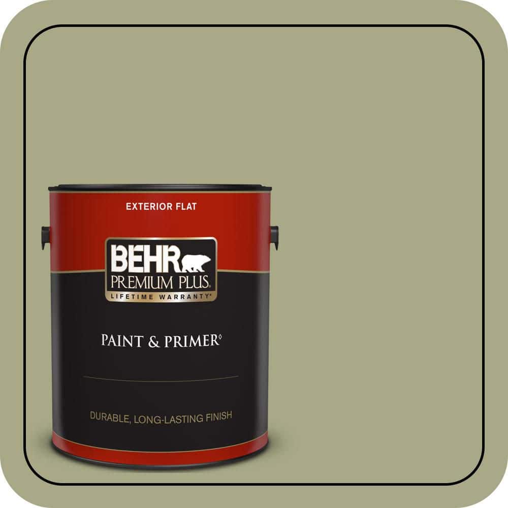 BEHR PREMIUM PLUS 1 gal. #S360-4 Meditation Time Flat Exterior Paint & Primer