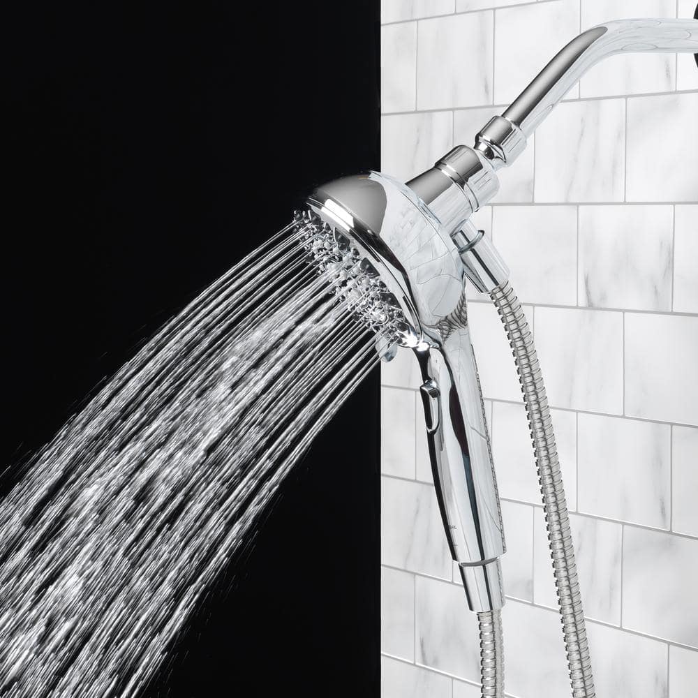 Glacier Bay Push Release 6-Spray Wall Mount Handheld Shower Head 1.8 GPM in Chrome (3)