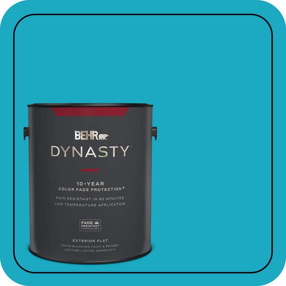 BEHR DYNASTY 1 gal. #P480-5 High Dive Flat Exterior Stain-Blocking Paint & Primer