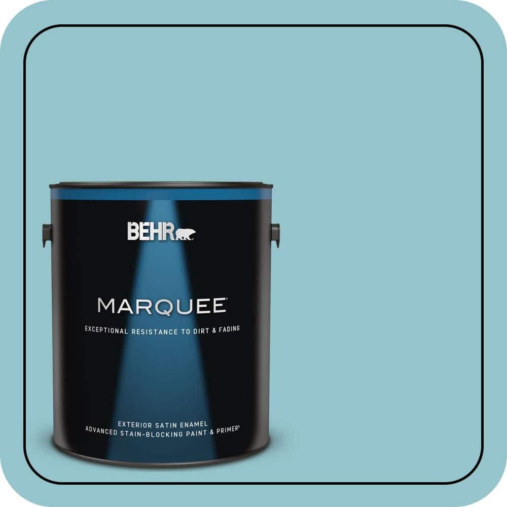 BEHR MARQUEE 1 gal. #520E-3 Velvet Morning Satin Enamel Exterior Paint & Primer