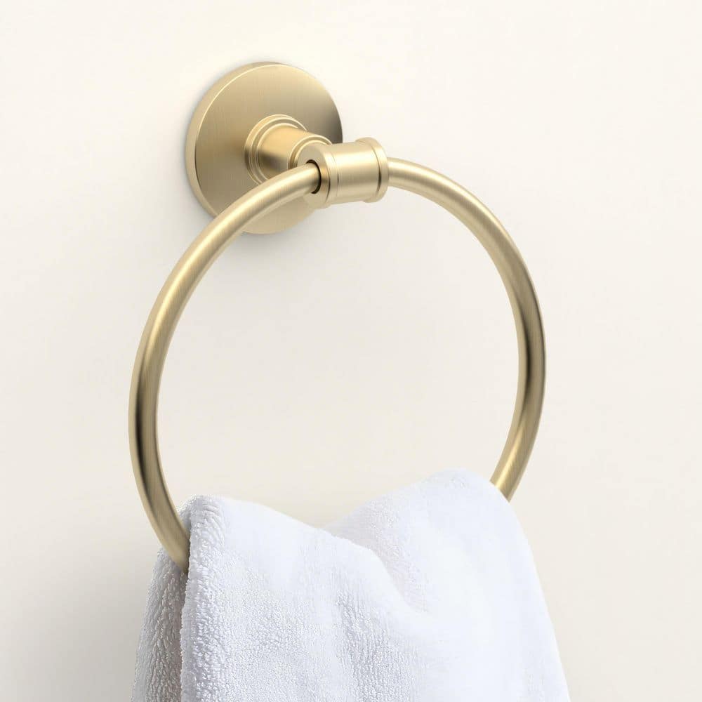 Glacier Bay Parsons Towel Ring Brushed Gold (3)