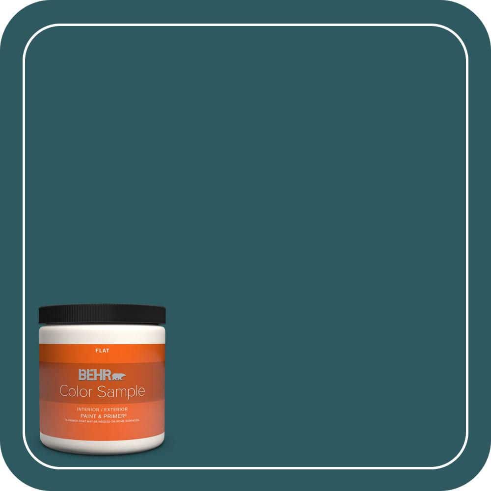 BEHR PREMIUM PLUS #QE-47 Petro Blue Enamel Low Odor & Primer (1)
