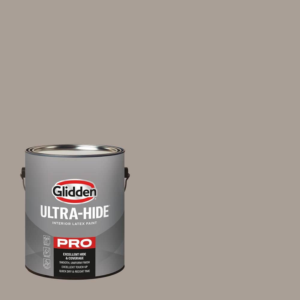 Glidden Ultra-Hide 1 gal. PPG1018-4 Winter's Nap Eggshell Interior Paint (1)
