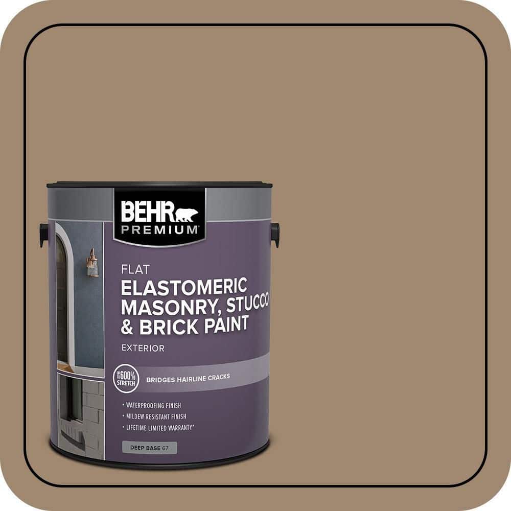 BEHR PREMIUM 1 gal. #700D-5 Toffee Crunch Elastomeric Masonry, Stucco and Brick Exterior Paint (1)