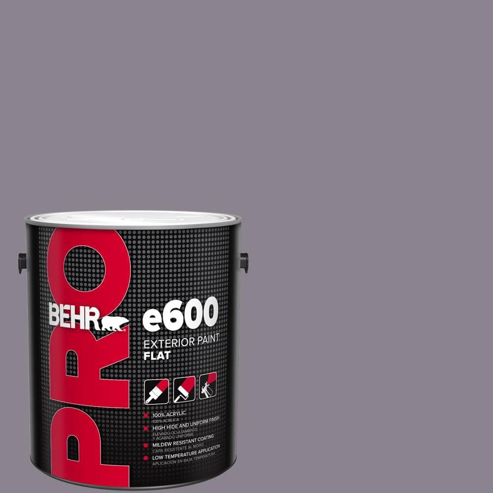 BEHR PRO 1 gal. #670F-5 Gothic Amethyst Flat Exterior Paint