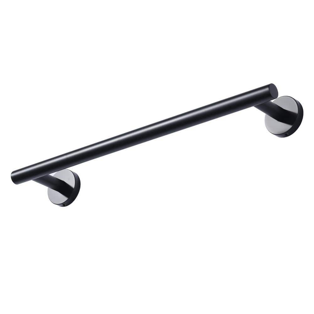 AVITAS 16 in. Wall Mounted Towel Bar Hardware Accessory in Matte Black (1)