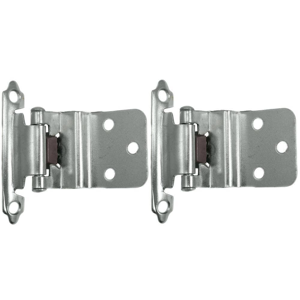 Laurey Inset Polished Chrome 3/8 in. Self-Closing Hinge (1-Pair) (3)