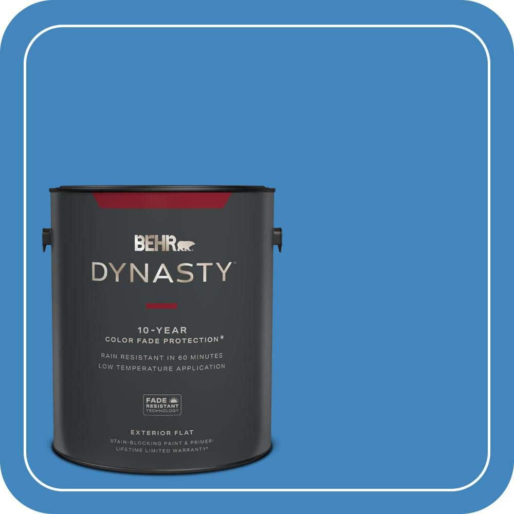 BEHR DYNASTY 1 gal. #560B-6 Warm Spring Flat Exterior Stain-Blocking Paint & Primer