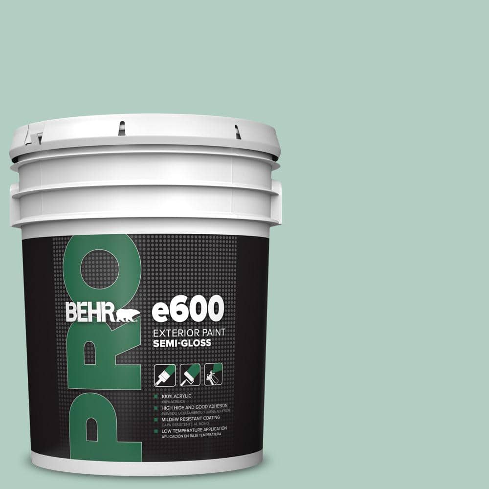 BEHR PRO 5 gal. #M430-3 Wintergreen Dream Semi-Gloss Exterior Paint