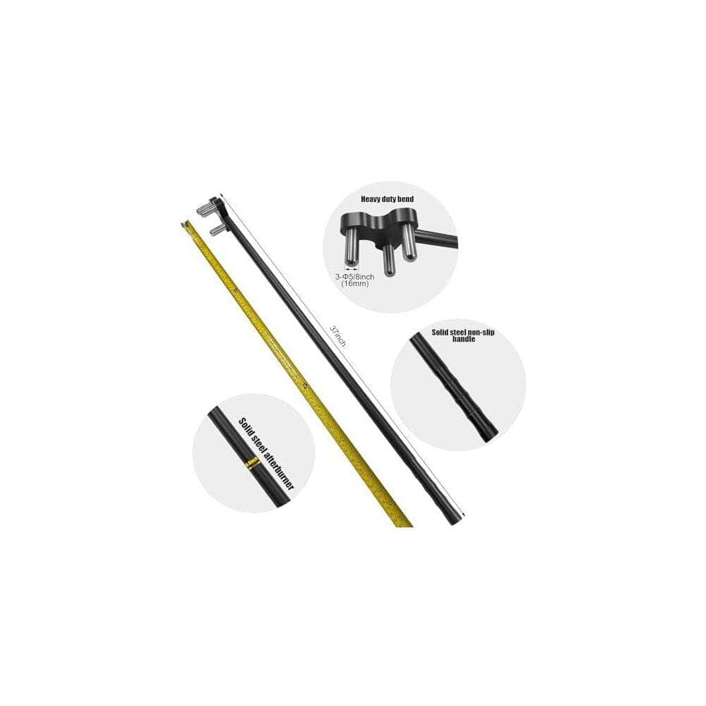 YICHUHAOXI 5/8 in. Rebar Bender Heavy-Duty Steel Rod Bending Tool Flat Steel Hand Tool 37 in. Handle Length (2)