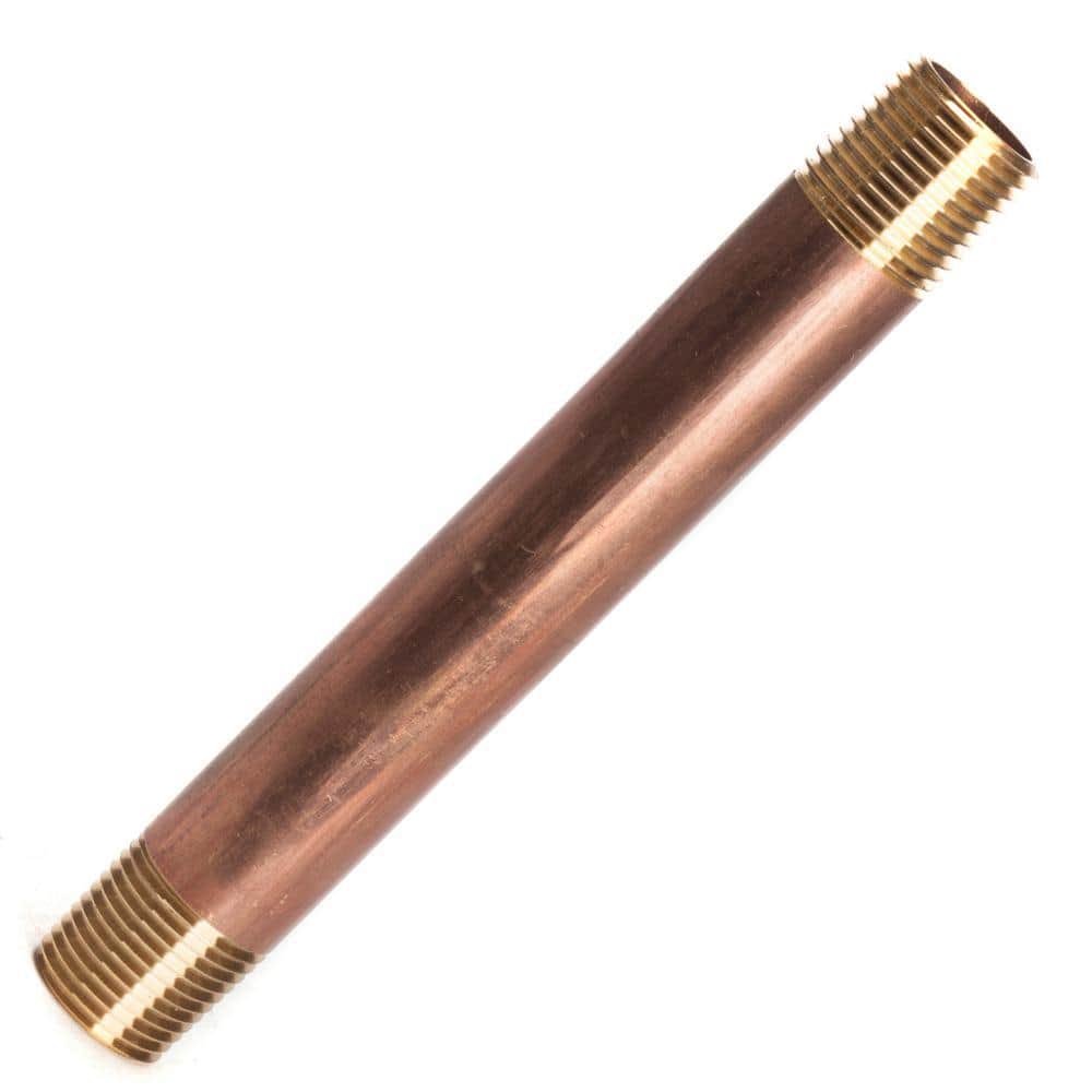 LTWFITTING 1/2 in. x 6 in. MIP Brass Nipple Fitting (3-Pack) (1)