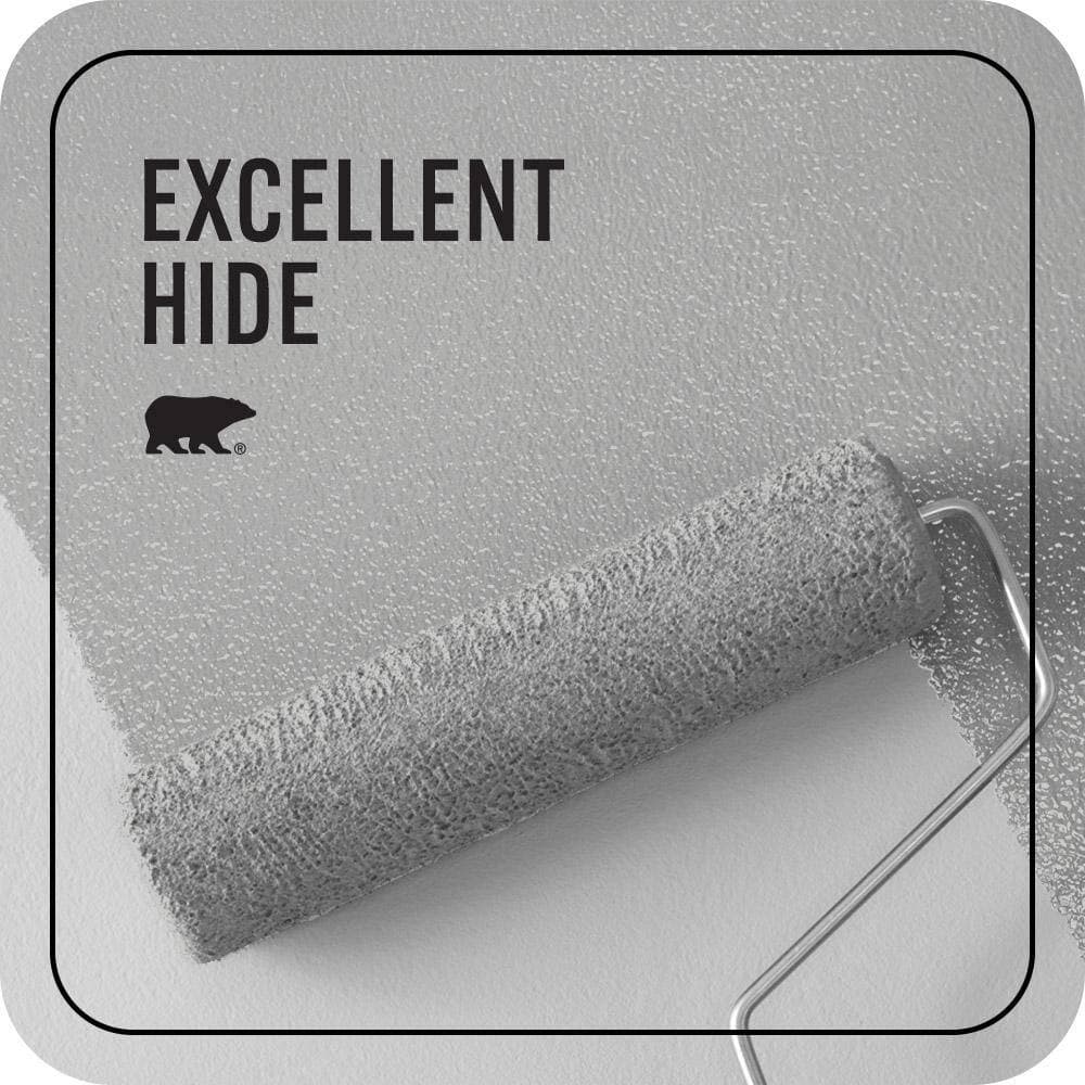 BEHR PREMIUM PLUS 5 gal. #N520-2 Silver Bullet Ceiling Flat Interior Paint & Primer (2)