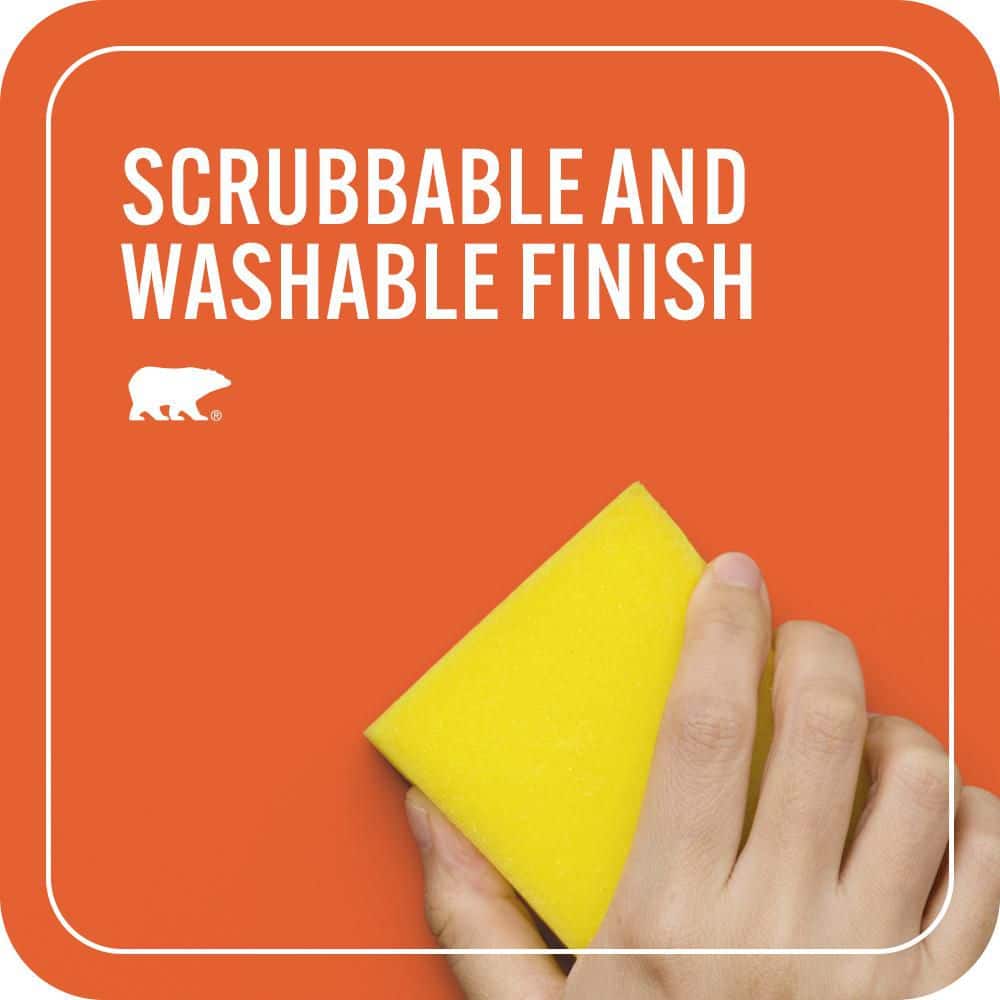BEHR PREMIUM PLUS 1 gal. #S-G-230 Startling Orange Hi-Gloss Enamel Interior/Exterior Paint & Primer (4)