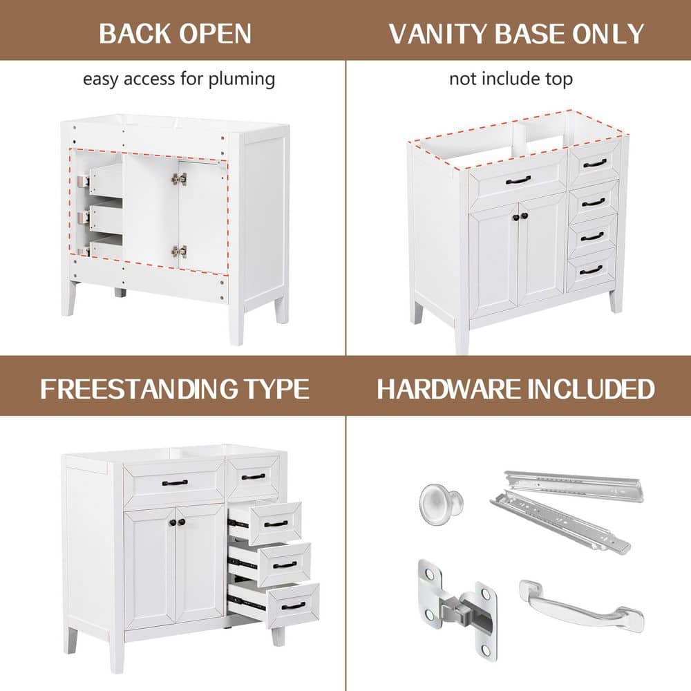 Ximuprmy Bath Vanity Cabinet without Top Solid Wood (4)