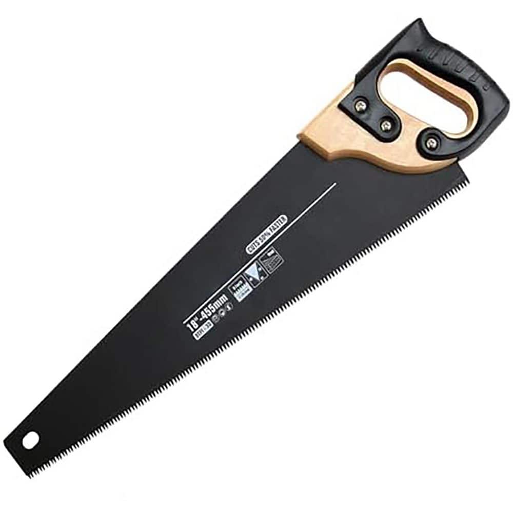 Unbranded 18 in. Professional Hand Saw with High Carbon Steel Blade and Ergonomic Non-Slip Handle for Cutting Wood Plastic Drywall