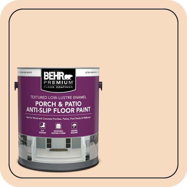 BEHR PREMIUM 1 gal. #M220-2 Pumpkin Essence Textured Low-Lustre Enamel Interior/Exterior Porch and Patio Anti-Slip Floor Paint (2)