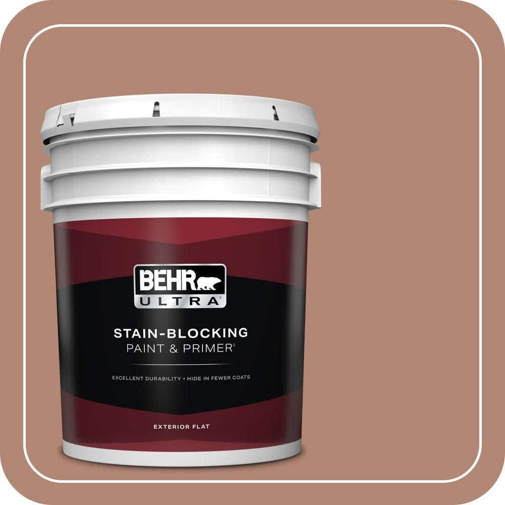 BEHR ULTRA 5 gal. #PMD-98 Painted Skies Flat Exterior Paint & Primer