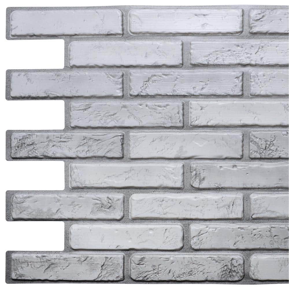 Dundee Deco 3D Falkirk Retro 1/100 in. 38 in. 20 in. Faux Brick PVC Decorative Wall Paneling (1)
