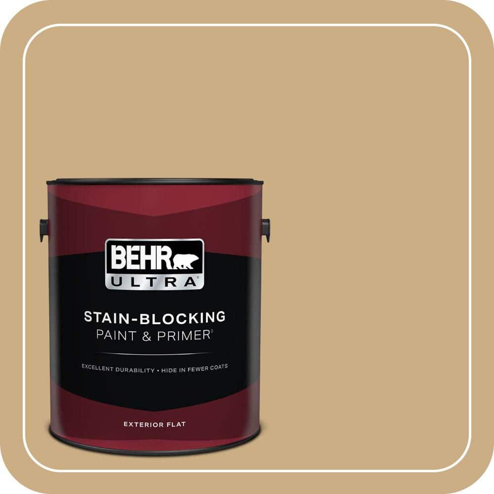 BEHR ULTRA 1 gal. #MQ2-13 Harvest Home Flat Exterior Paint & Primer