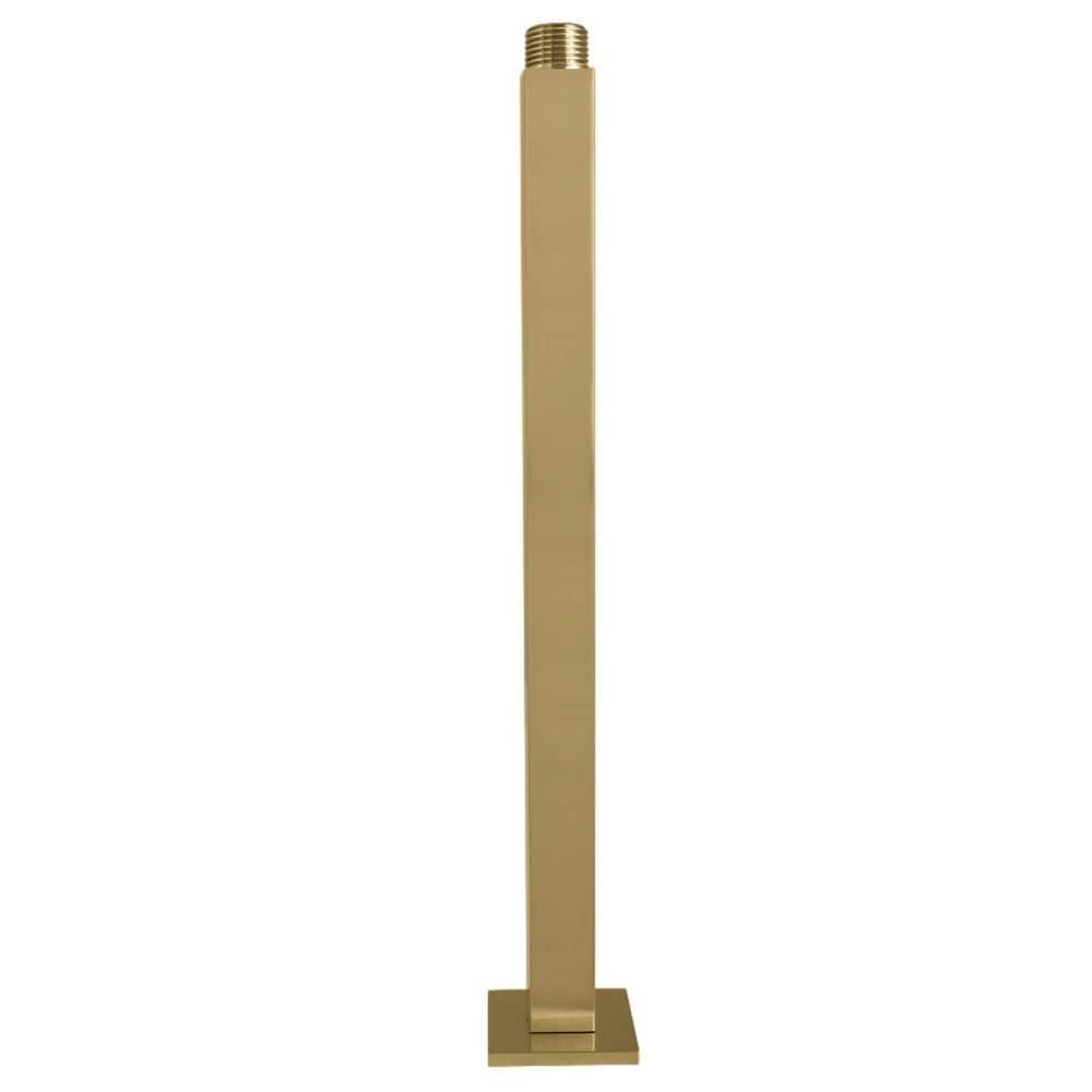 Kingston Brass 12 in. Shower Arm with Flange in Brushed Brass