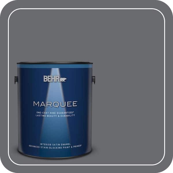 BEHR PREMIUM PLUS Home Decorators Collection #HDC-CL-04G Liberty Bell Gray Enamel Int./Ext. Paint & Primer Color Sample (3)
