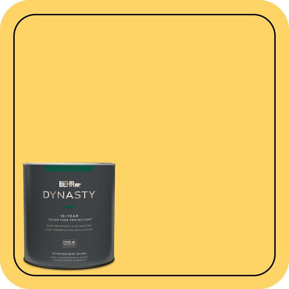 BEHR DYNASTY 1 qt. #P290-5 Squash Blossom Semi-Gloss Exterior Stain-Blocking Paint & Primer