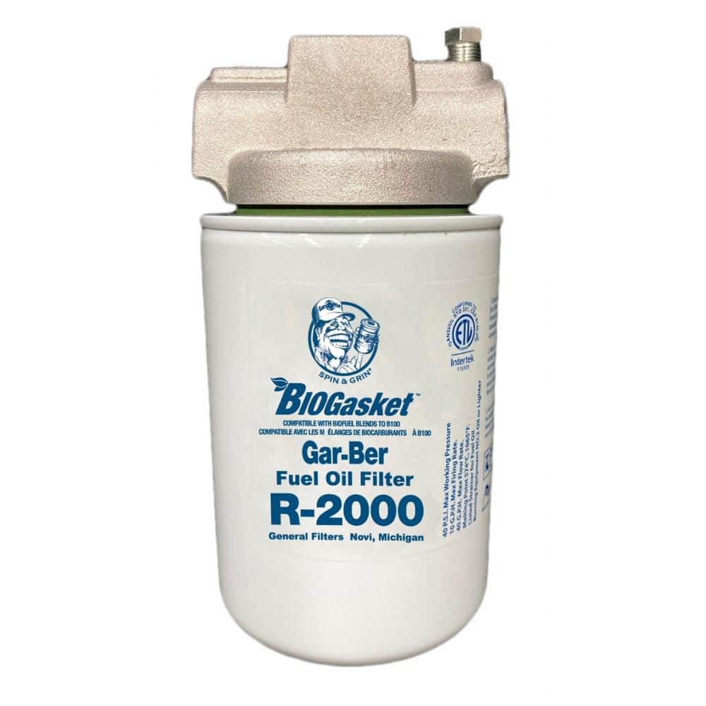 Unbranded Garber 11-Volt-R2000 Spin-On Filter with BioGasket and Water Block to B100