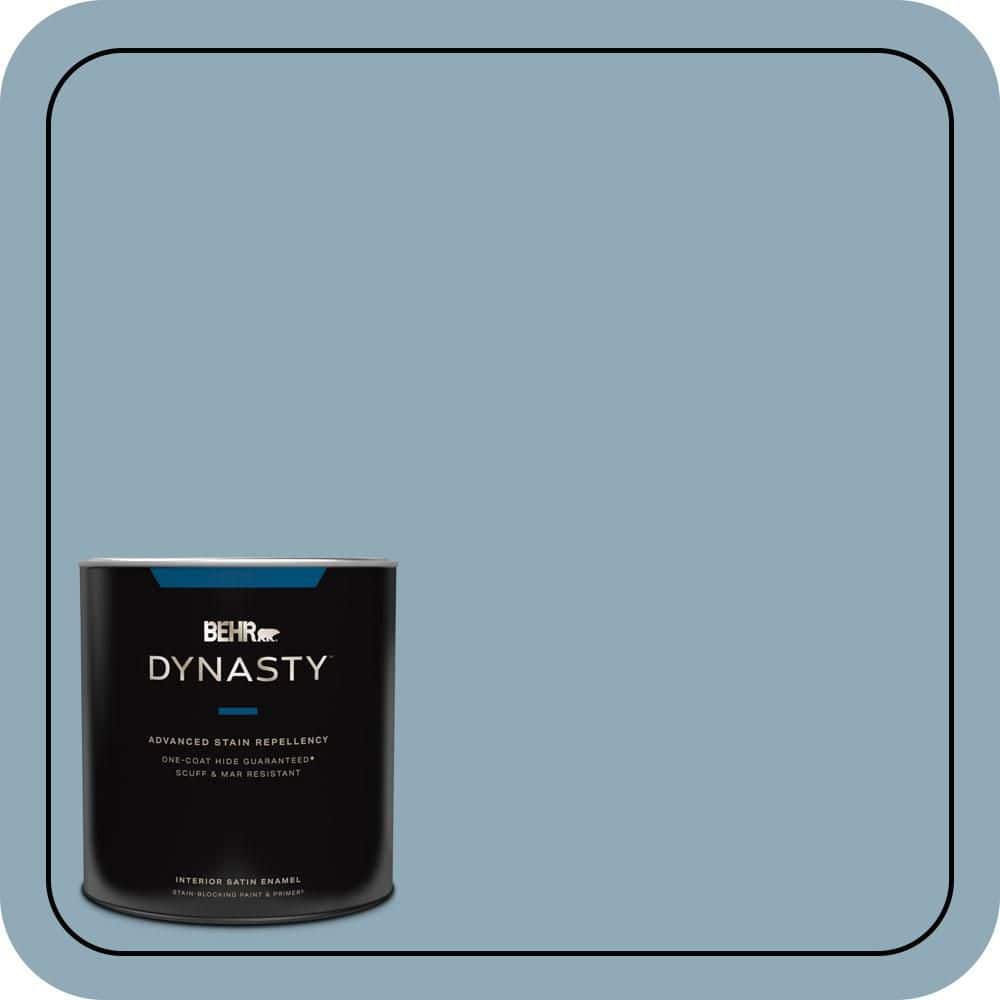 BEHR DYNASTY 1 qt. #PPU14-09 Windsurf Satin Enamel Interior Stain-Blocking Paint and Primer