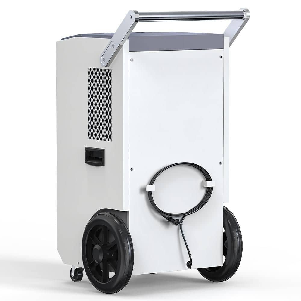 Moiswell 260 pt. 8,500 sq. ft. Bucketless Commercial Dehumidifier with Pump Drain Hose for Basement Warehouse in. White (2)