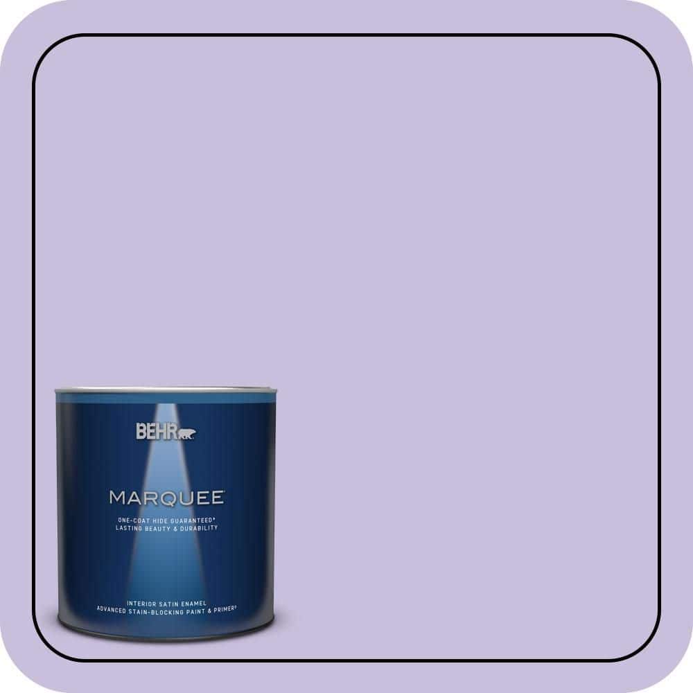 BEHR MARQUEE 1 qt. #640B-4 Innuendo Satin Enamel Interior Paint & Primer
