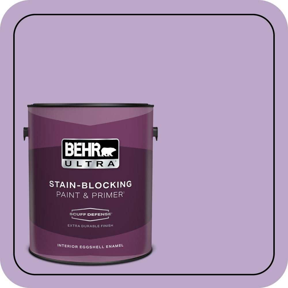 BEHR ULTRA 1 gal. #M570-4 Cyber Grape Extra Durable Eggshell Enamel Interior Paint & Primer (1)