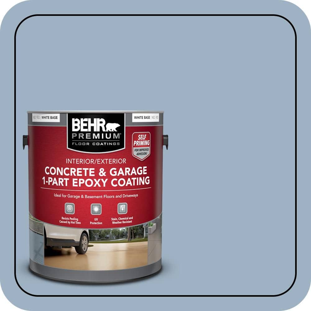 BEHR PREMIUM #S520-3 Self-Priming 1-Part Epoxy Satin Interior/Exterior Concrete and Garage Floor Paint (1)