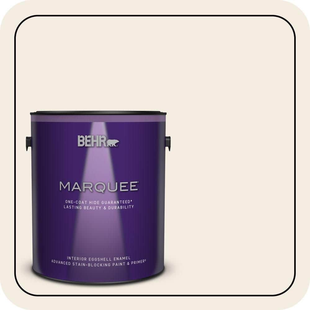 BEHR MARQUEE 1 gal. #PPU5-09 Bleached Linen Eggshell Enamel Interior Paint & Primer