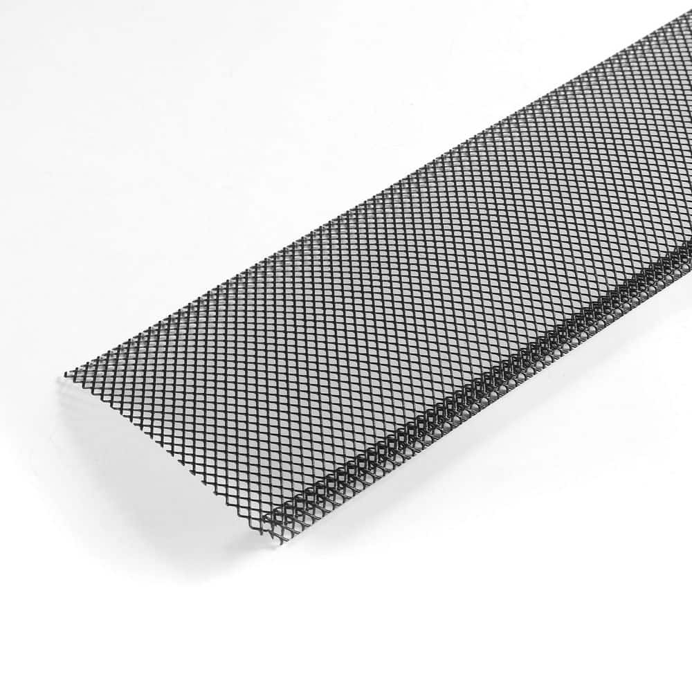 VEVOR Gutter Guard, 6 in. Powder-Coated Steel Gutter Screen, Heavy-Duty 75 ft. Length, Leaf Guard for Debris, 25 Pack, Black (3)