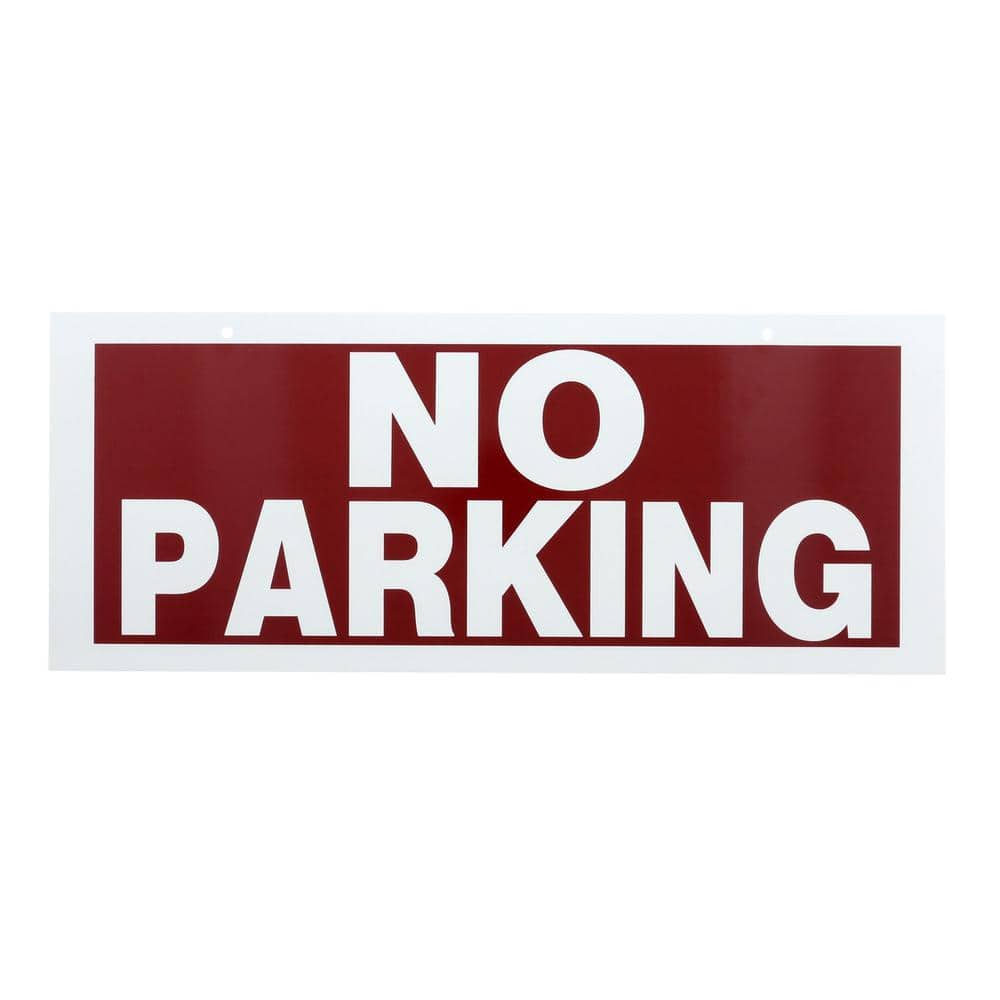 Everbilt 6 in. x 15 in. Plastic No Parking Sign (2)