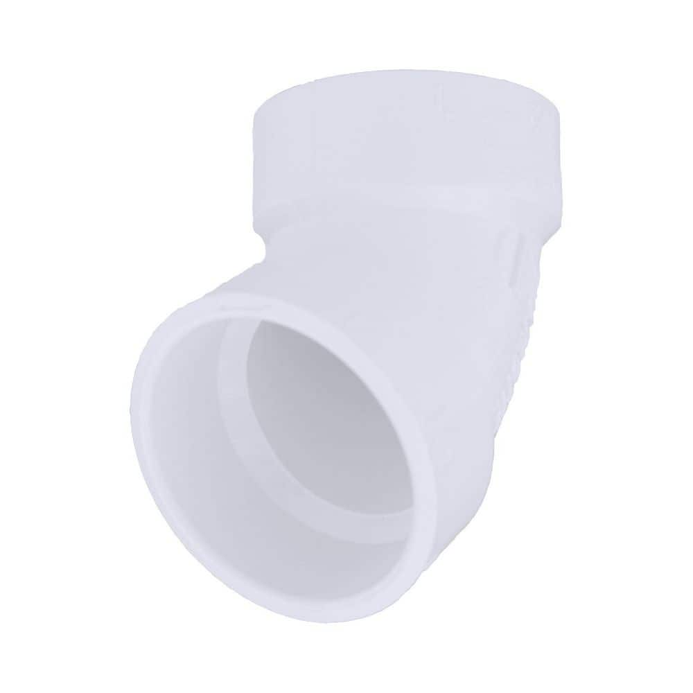 Charlotte Pipe 2 in. PVC DWV 1/6 Bend Hub x Hub Elbow Fitting