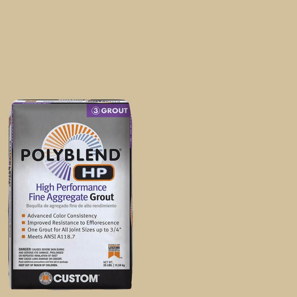 Custom Building Products Polyblend HP #122 Linen 25lb High Performance Fine Aggregate Grout (2)