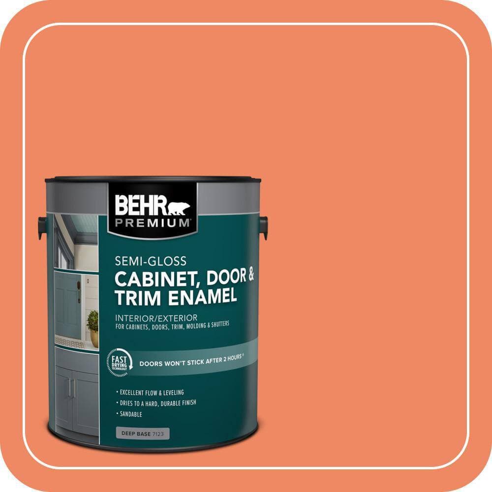 BEHR PREMIUM 1 gal. #P190-5 Orioles Semi-Gloss Enamel Interior/Exterior Cabinet, Door & Trim Paint