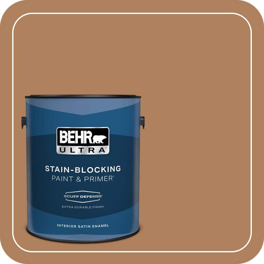 BEHR ULTRA 1 gal. #T14-12 Coronation Extra Durable Satin Enamel Interior Paint & Primer