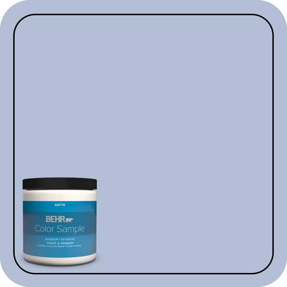 BEHR PREMIUM PLUS 8 oz. #MQ5-45 Movie Magic Satin Enamel Interior/Exterior Paint & Primer Color Sample