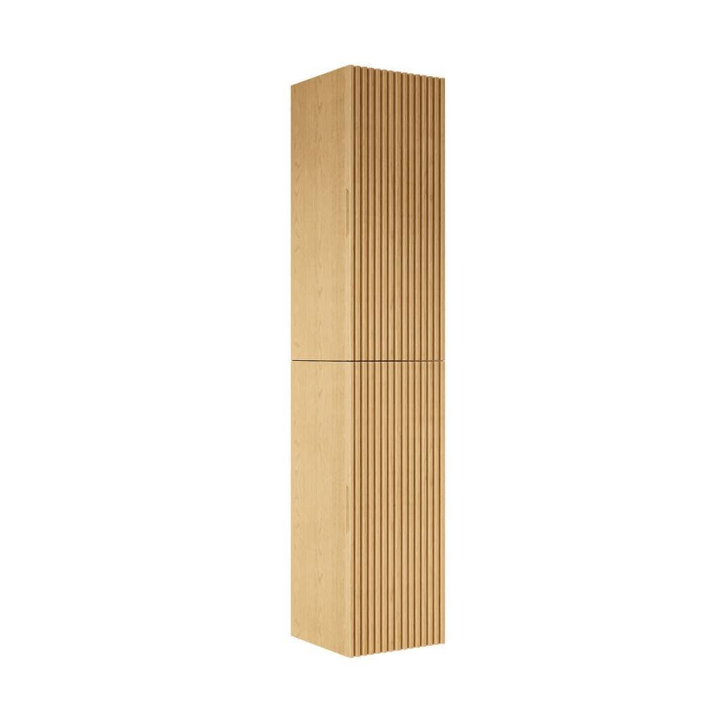 TCYO 12 in. W x 12 in. D x 59 in. H Bathroom Storage Wall Cabinet in Oak (3)