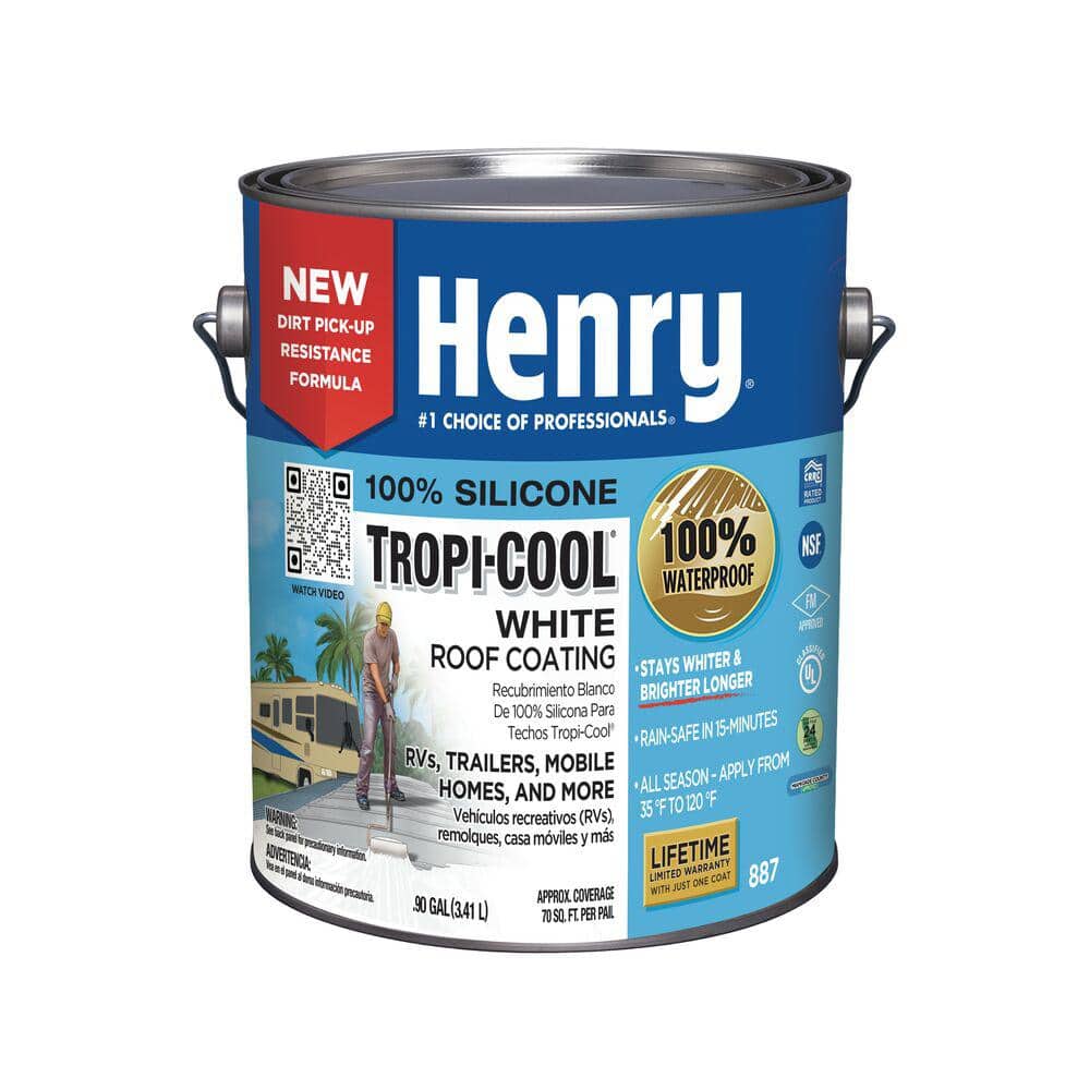 Henry 887B Tropi-Cool 100% Silicone Roof Coating